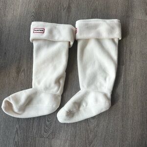 Hunter Ivory Fleece Boot Liners